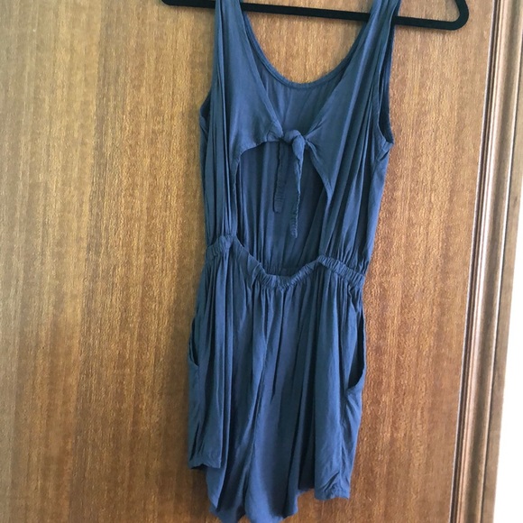 Navy Romper - Picture 2 of 2